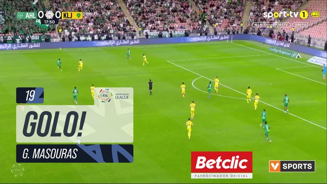 GOLO! Al Khaleej, G. Masouras aos 19', Al Ahli 0-1 Al Khaleej