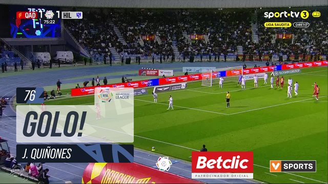 GOLO! Al Qadsiah, J. Quiñones aos 76', Al Qadsiah 2-1 Al Hilal