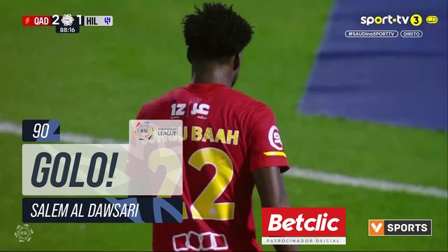 GOLO! Al Hilal, Salem Al Dawsari aos 90', Al Qadsiah 2-2 Al Hilal