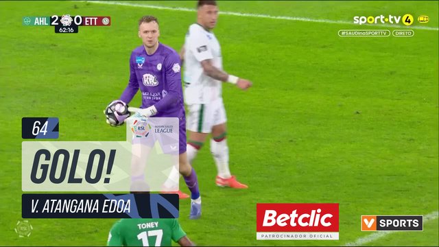 GOLO! Al Ahli, V. Atangana Edoa aos 64', Al Ahli 3-0 Al Ettifaq