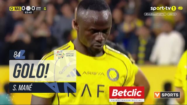 GOLO! Al Nassr, S. Mané aos 84', Al Nassr 1-0 Al Ittihad