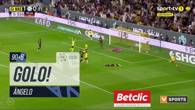 GOLO! Al Nassr, Ângelo aos 90'+6', Al Nassr 2-0 Al Ittihad