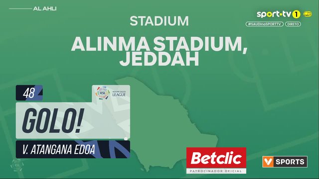 GOLO! Al Ahli, V. Atangana Edoa aos 48', Al Ahli 1-1 Al Najma