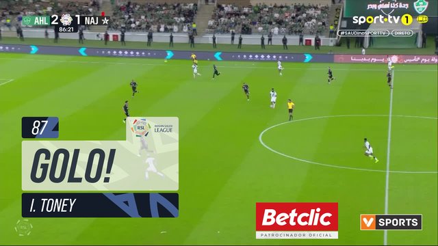 GOLO! Al Ahli, I. Toney aos 87', Al Ahli 3-1 Al Najma