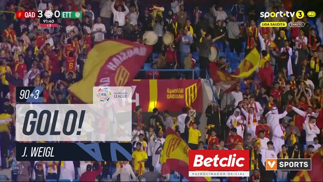GOLO! Al Qadsiah, J. Weigl aos 90'+3', Al Qadsiah 4-0 Al Ettifaq