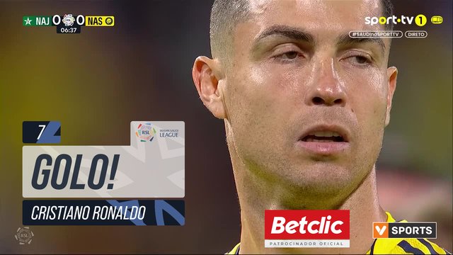 GOLO! Al Nassr, Cristiano Ronaldo aos 7', Al Najma 0-1 Al Nassr