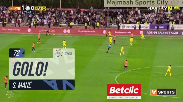GOLO! Al Nassr, S. Mané aos 72', Al Fayha 1-1 Al Nassr