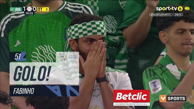 GOLO! Al Ittihad, Fabinho aos 51', Al Ahli 1-1 Al Ittihad