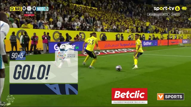 GOLO! Al Nassr aos 90'+5', Al Nassr 1-0 Neom