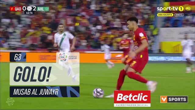 GOLO! Al Qadsiah, Musab Al Juwayr aos 63', Al Qadsiah 1-2 Al Ahli