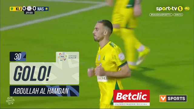 GOLO! Al Nassr, Abdullah Al Hamdan aos 30', Al Khaleej 0-1 Al Nassr