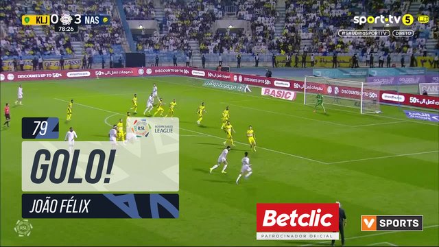 GOLO! Al Nassr, João Félix aos 79', Al Khaleej 0-4 Al Nassr