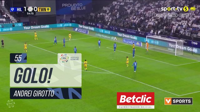 GOLO! Al Taawoun, Andrei Girotto aos 55', Al Hilal 1-1 Al Taawoun