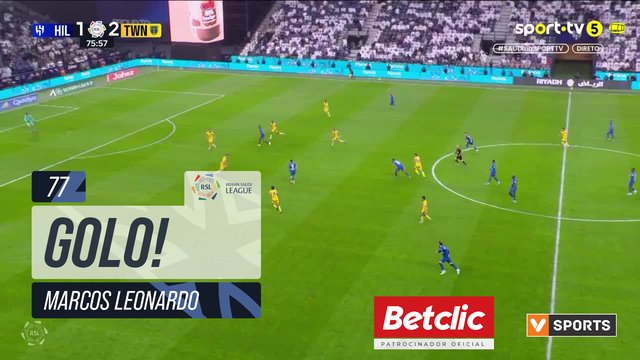 GOLO! Al Hilal, Marcos Leonardo aos 77', Al Hilal 2-2 Al Taawoun
