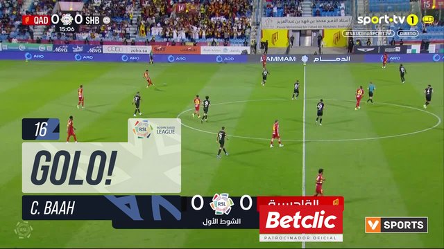 GOLO! Al Qadsiah, C. Baah aos 16', Al Qadsiah 1-0 Al Shabab