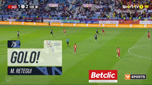 GOLO! Al Qadsiah, M. Retegui aos 75', Al Qadsiah 2-2 Al Shabab