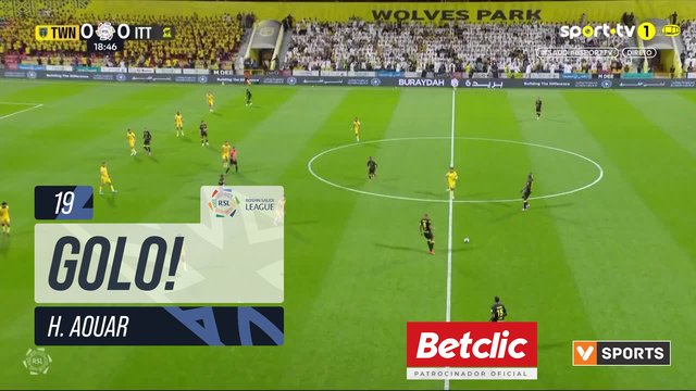 GOLO! Al Ittihad, H. Aouar aos 19', Al Taawoun 0-1 Al Ittihad