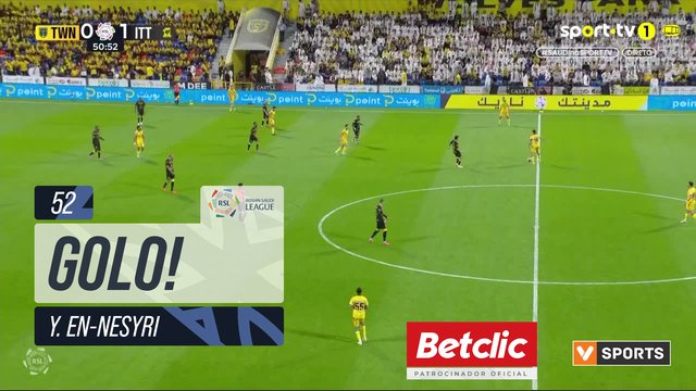 GOLO! Al Ittihad, Y. En-Nesyri aos 52', Al Taawoun 0-2 Al Ittihad