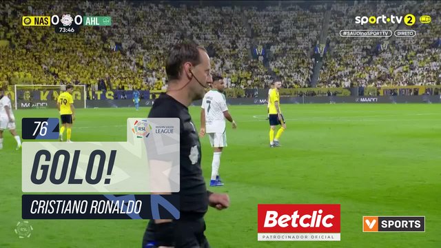 GOLO! Al Nassr, Cristiano Ronaldo aos 76', Al Nassr 1-0 Al Ahli