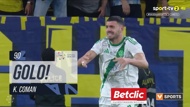 GOLO! Al Nassr, K. Coman aos 90', Al Nassr 2-0 Al Ahli