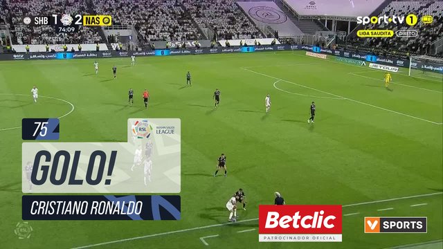 GOLO! Al Nassr, Cristiano Ronaldo aos 75', Al Shabab 1-3 Al Nassr