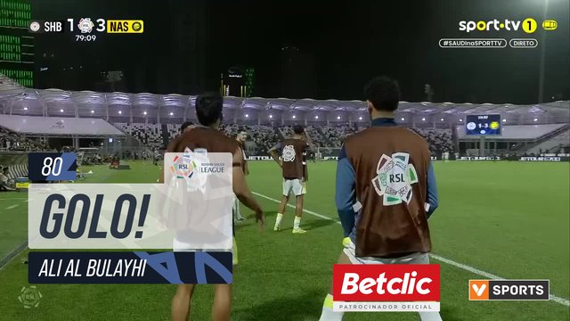 GOLO! Al Shabab, Ali Al Bulayhi aos 80', Al Shabab 2-3 Al Nassr