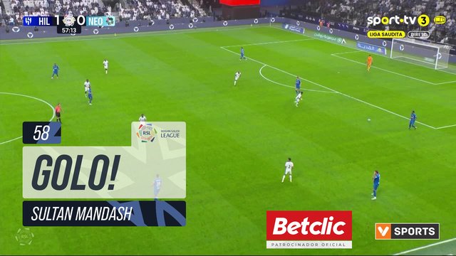GOLO! Al Hilal, Sultan Mandash aos 58', Al Hilal 2-0 Neom