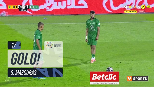 GOLO! Al Khaleej, G. Masouras aos 17', Al Khaleej 1-1 Al Ahli