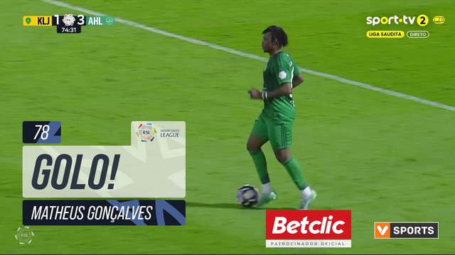 GOLO! Al Ahli, Matheus Gonçalves aos 78', Al Khaleej 1-4 Al Ahli