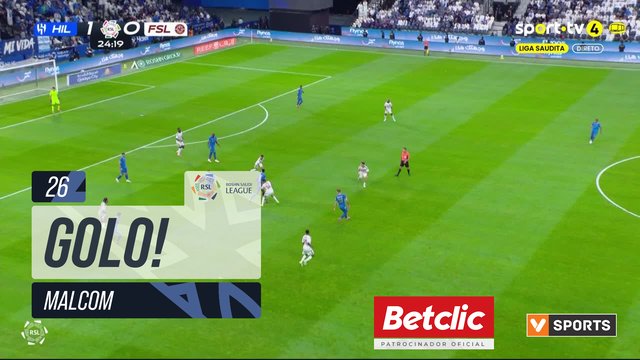 GOLO! Al Hilal, Malcom aos 26', Al Hilal 2-0 Al Faisaly