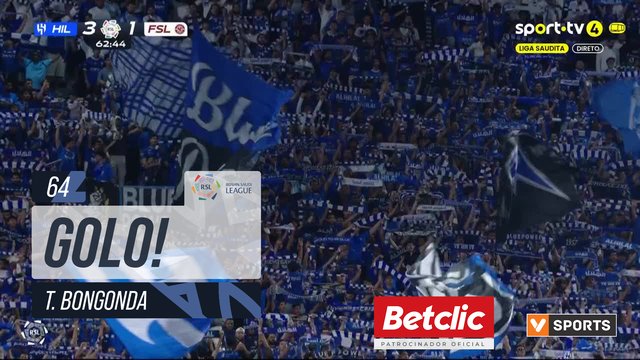 GOLO! Al Faisaly, T. Bongonda aos 64', Al Hilal 3-2 Al Faisaly