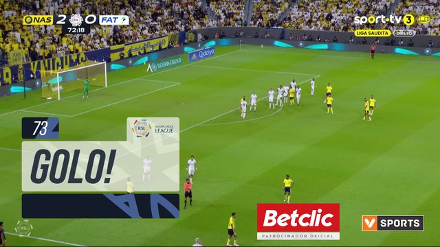 GOLO! Al Nassr aos 73', Al Nassr 3-0 Al Fateh