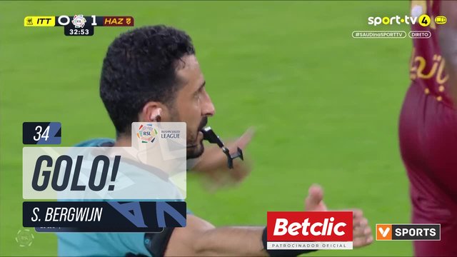 GOLO! Al Ittihad, S. Bergwijn aos 34', Al Ittihad 1-1 Al Hazem