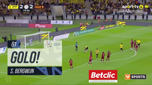 GOLO! Al Ittihad, S. Bergwijn aos 81', Al Ittihad 3-2 Al Hazem