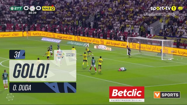 GOLO! Al Ettifaq, O. Duda aos 31', Al Ettifaq 1-0 Al Nassr