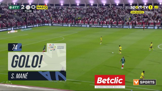 GOLO! Al Nassr, S. Mané aos 74', Al Ettifaq 2-1 Al Nassr