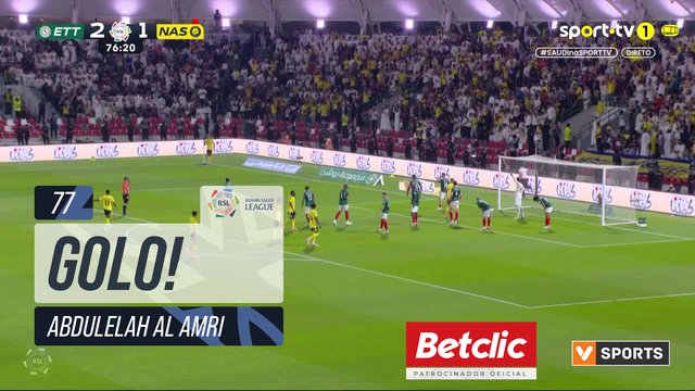 GOLO! Al Nassr, Abdulelah Al Amri aos 77', Al Ettifaq 2-2 Al Nassr