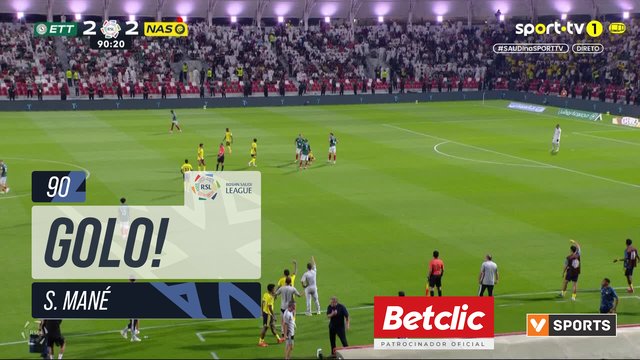 GOLO! Al Nassr, S. Mané aos 90', Al Ettifaq 2-3 Al Nassr