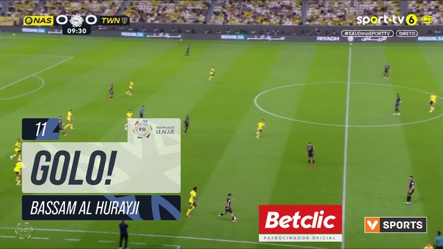 GOLO! Al Taawoun, Bassam Al Hurayji aos 11', Al Nassr 0-1 Al Taawoun