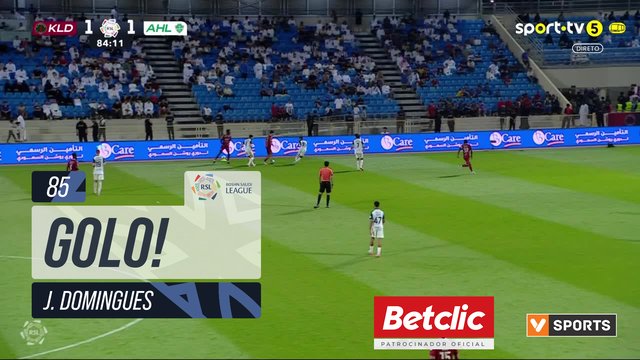 GOLO! Al Kholood, J. Domingues aos 85', Al Kholood 2-1 Al Ahli