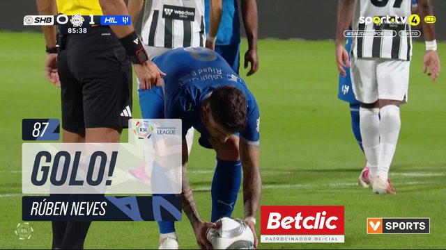 GOLO! Al Hilal, Rúben Neves aos 87', Al Shabab 0-2 Al Hilal