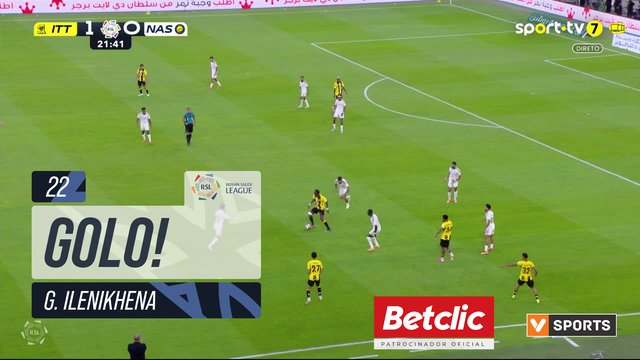 GOLO! Al Ittihad, g. Ilenikhena aos 22', Al Ittihad 2-0 Al Nassr