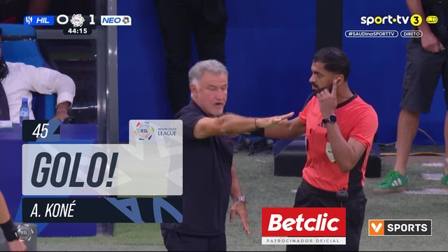 GOLO! Neom, A. Koné aos 45', Al Hilal 0-2 Neom