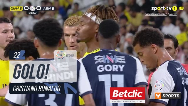 GOLO! Al Nassr, Cristiano Ronaldo aos 22', Al Nassr 1-0 Abha