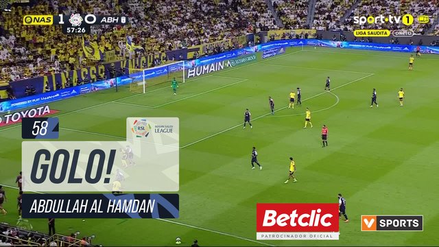 GOLO! Al Nassr, Abdullah Al Hamdan aos 58', Al Nassr 2-0 Abha