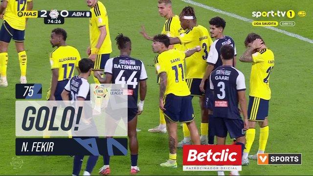 GOLO! Abha, N. Fekir aos 75', Al Nassr 2-1 Abha