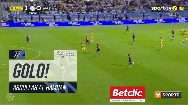GOLO! Al Nassr, Abdullah Al Hamdan aos 72', Al Khaleej 1-1 Al Nassr
