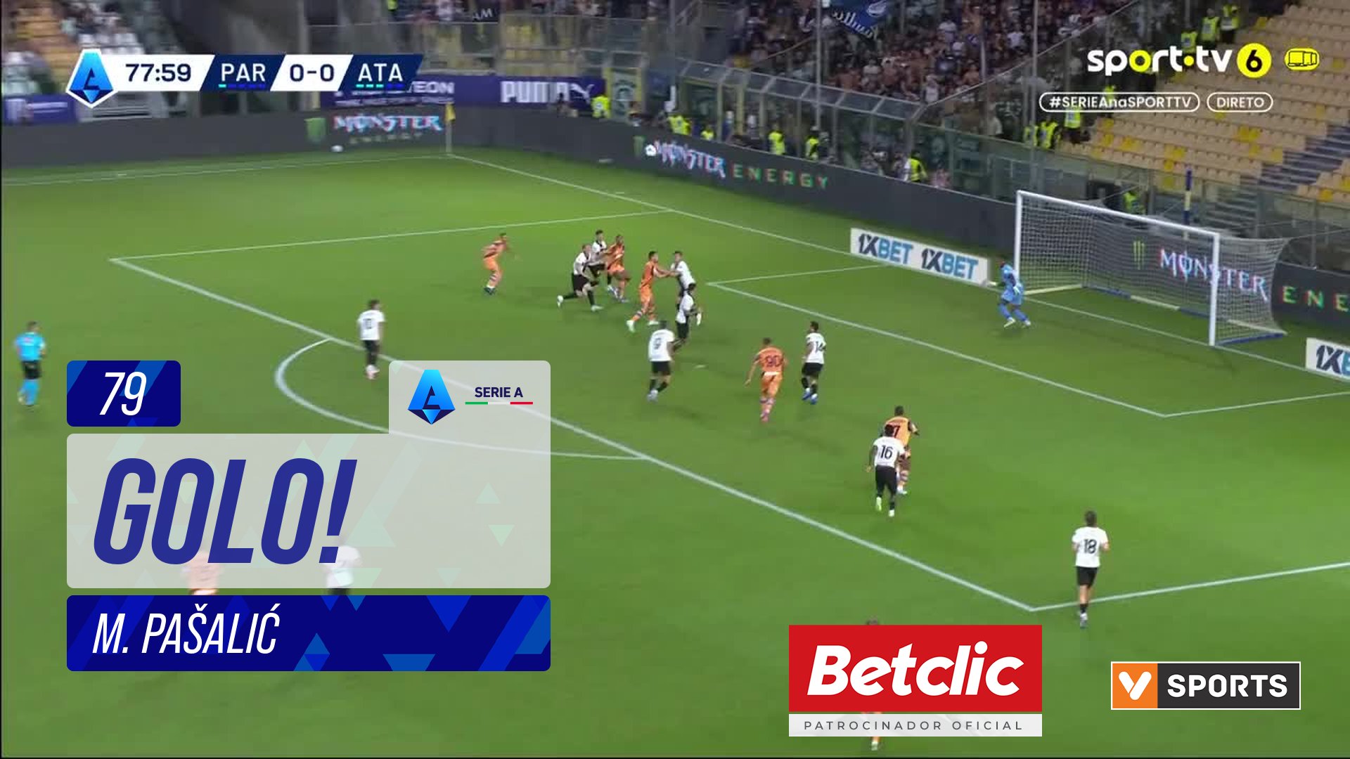 GOLO! Atalanta, M. Pašalić aos 79', Parma 0-1 Atalanta