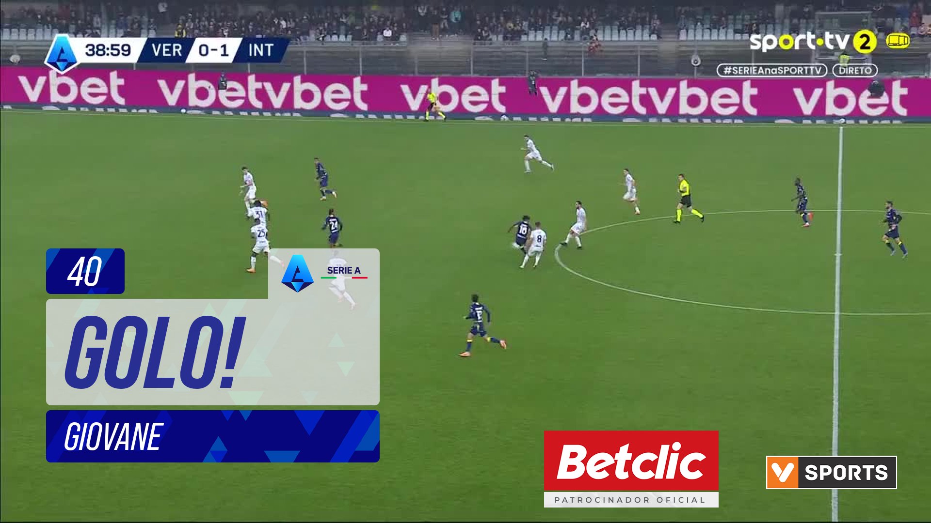 GOLO! Verona, Giovane aos 40', Verona 1-1 Internazionale