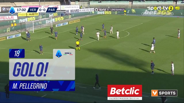 GOLO! Parma, M. Pellegrino aos 18', Verona 0-1 Parma